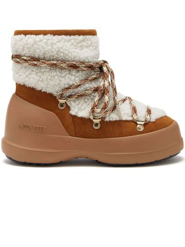 Luna Shearling Lace-up Boots - Moon Boot - Modalova