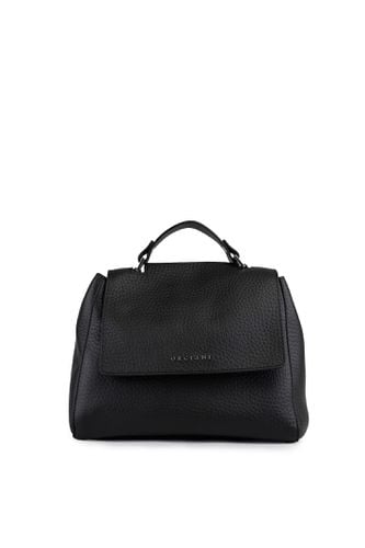 Sveva Soft Small Tote Bag In Black Nappa - Orciani - Modalova