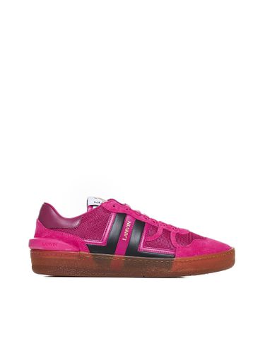 Clay Sneakers In Fuxia Leather - Lanvin - Modalova