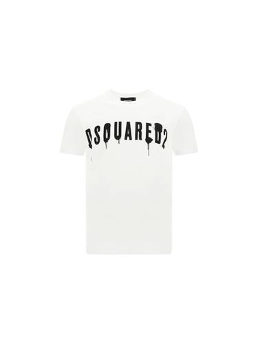 Dsquared2 Spray Logo Print T-shirt - Dsquared2 - Modalova