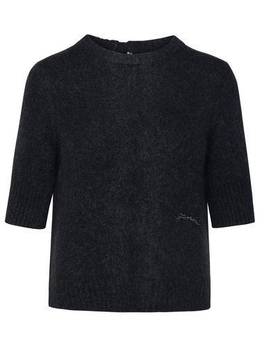 Ganni Black Wool Blend Sweater - Ganni - Modalova