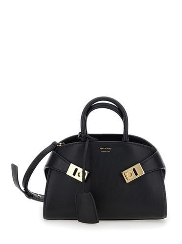 Hug Small Handbags With Front Printed Logo In Leather Woman - Ferragamo - Modalova