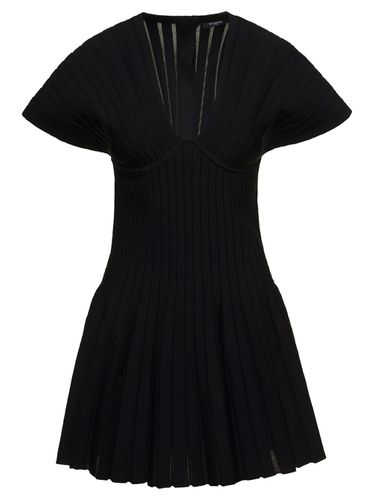 Pleated Mini Dress In Viscose Woman - Balmain - Modalova