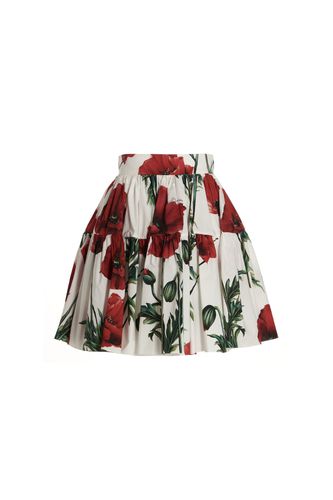 Papaveri Print Mini Skirt - Dolce & Gabbana - Modalova