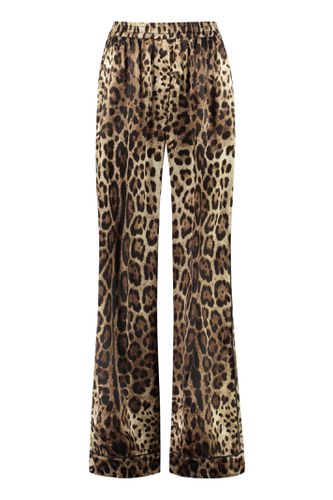 Dolce & Gabbana Printed Silk Pants - Dolce & Gabbana - Modalova