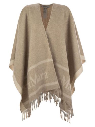 Hilde Logo Detailed Fringed Cape - Max Mara - Modalova