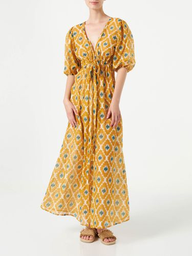 Cotton And Silk Long Dress Bliss With Geometric Print - MC2 Saint Barth - Modalova