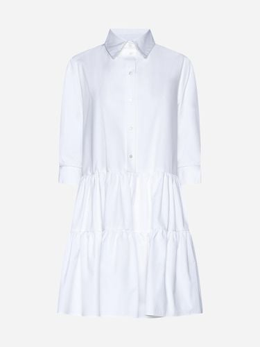 Cotton Tiered Shirt Dress - Fabiana Filippi - Modalova