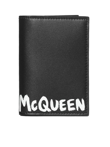 Graffiti Logo Wallet - Alexander McQueen - Modalova