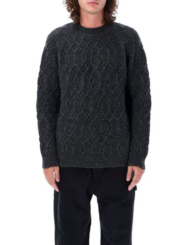 Crewneck Wool Cable Sweater - Comme des Garçons Homme - Modalova