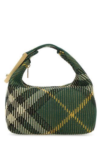 Embroidered Nylon Mini Peg Handbag - Burberry - Modalova