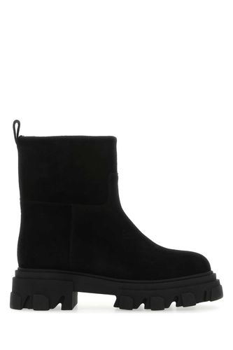 Black Suede Ankle Boots - GIA BORGHINI - Modalova