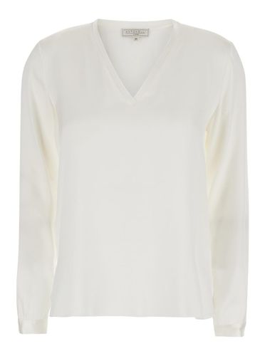 Adda Blouse With V Neck In Silk Woman - Antonelli - Modalova