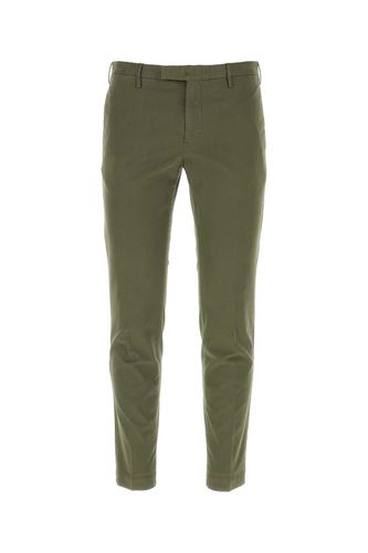 Dark Green Stretch Cotton Pant - PT Torino - Modalova