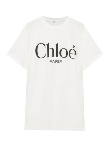 Oversized T-shirt With Logo In Cotton Jersey - Chloé - Modalova