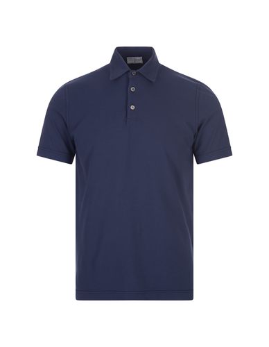 Short-sleeved Polo Shirt In Dark Cotton - Fedeli - Modalova