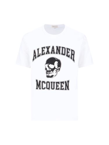 Graphic Printed Crewneck T-shirt - Alexander McQueen - Modalova