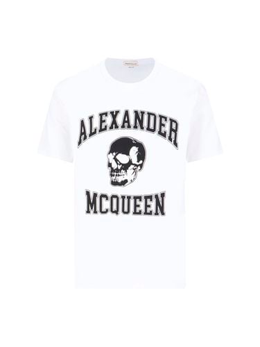 Graphic Printed Crewneck T-shirt - Alexander McQueen - Modalova