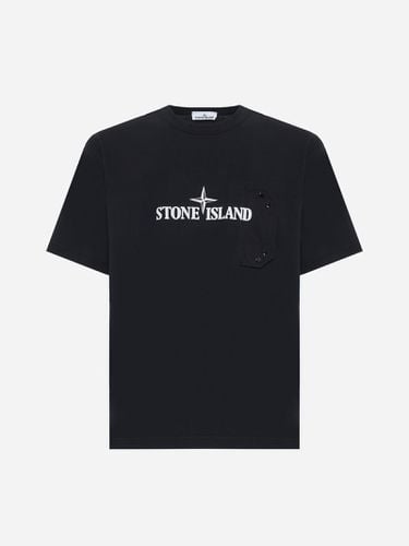 Logo And Chest Pocket Cotton T-shirt - Stone Island - Modalova