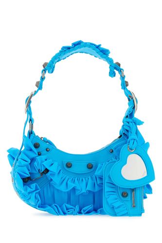 Turquoise Fabric Le Cagole Xs Shoulder Bag - Balenciaga - Modalova