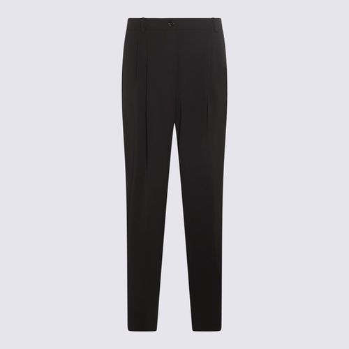 Dolce & Gabbana Black Wool Pants - Dolce & Gabbana - Modalova