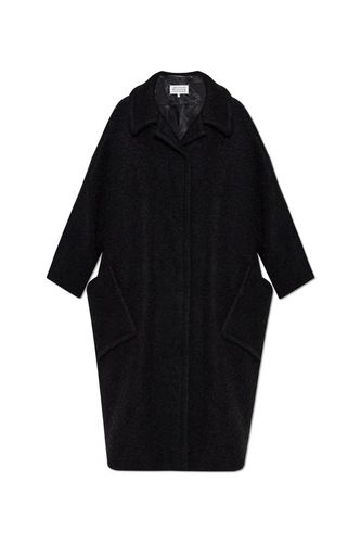 Bouclé Straight Hem Oversized Coat - Maison Margiela - Modalova