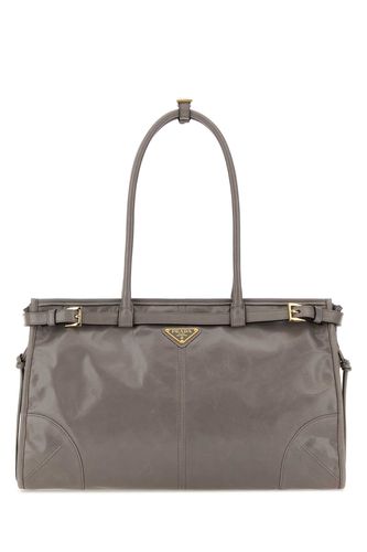 Prada Grey Leather Shoulder Bag - Prada - Modalova