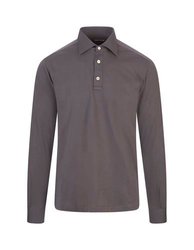 Jersey Long-sleeved Polo Shirt - Kiton - Modalova