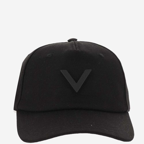 Canvas Hat With Vlogo - Valentino Garavani - Modalova