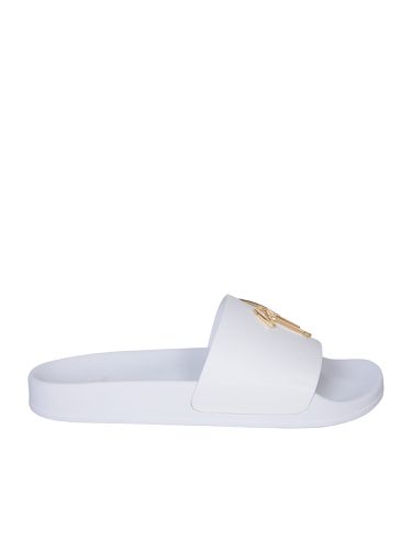 Logo /gold Slides - Giuseppe Zanotti - Modalova