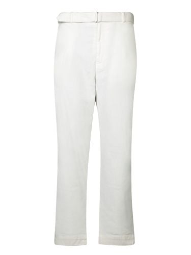 Owen Velvet Trousers In Ecru - Officine Générale - Modalova