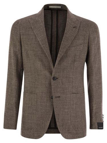 Linen And Virgin Wool Jacket - Tagliatore - Modalova