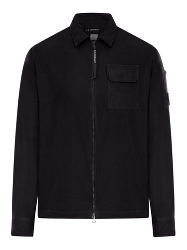 C. P. Company Gabardine Overshirt With Zip - C.P. Company - Modalova