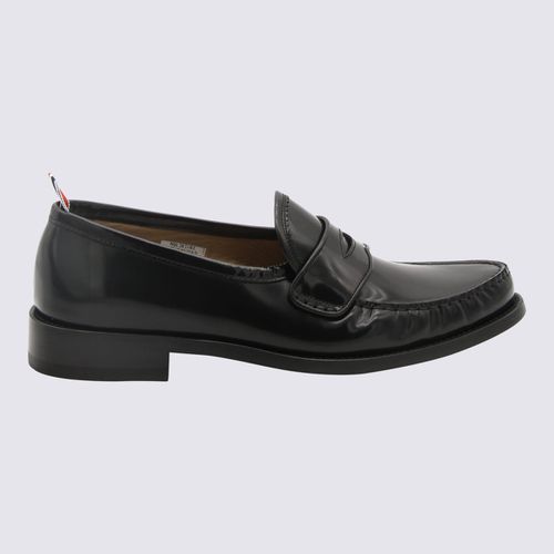 Thom Browne Black Leather Loafers - Thom Browne - Modalova