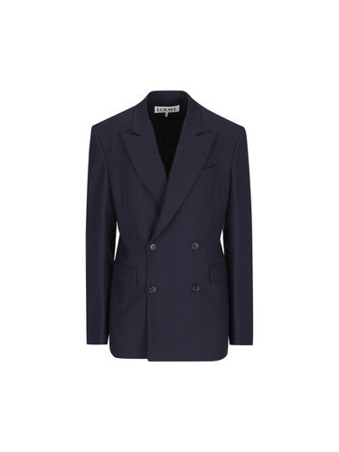 Double-breasted Flannel Blazer - Loewe - Modalova