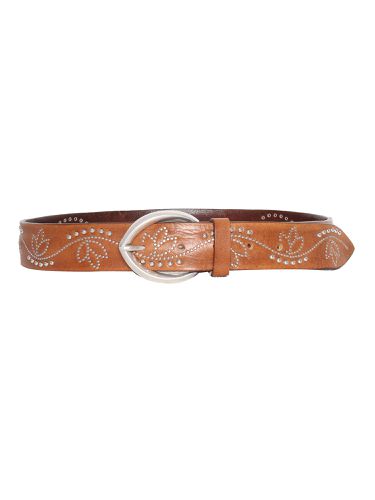 Orciani Leather Belt With Studs - Orciani - Modalova