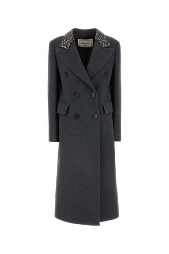 Blumarine Dark Grey Wool Coat - Blumarine - Modalova