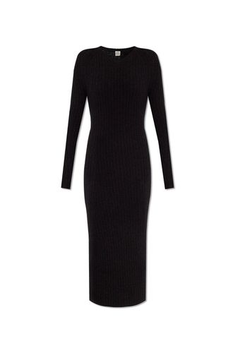 V-neck Ribbed-knit Maxi Dress - Totême - Modalova