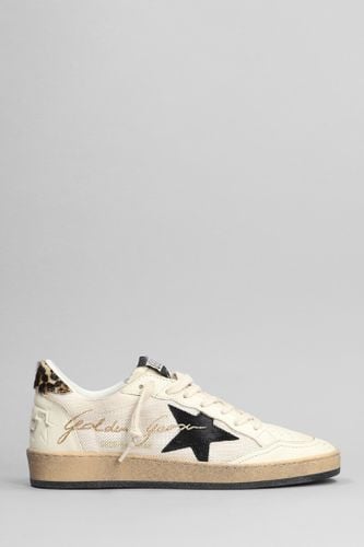 Ball Star Sneakers In Leather And Fabric - Golden Goose - Modalova
