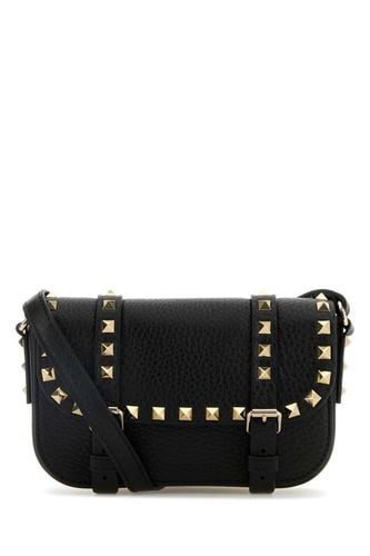 Black Leather Rockstud Crossbody Bag - Valentino Garavani - Modalova