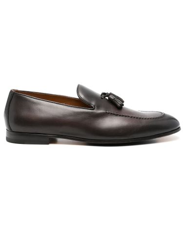 Dark Calf Leather Loafers - Doucal's - Modalova