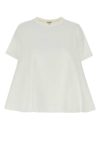 Loewe White Cotton Blend T-shirt - Loewe - Modalova