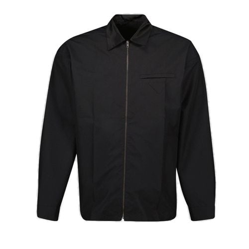 Prada Zip-up Long-sleeved Shirt - Prada - Modalova