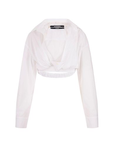 Twist Detailed Cropped Shirt - Jacquemus - Modalova