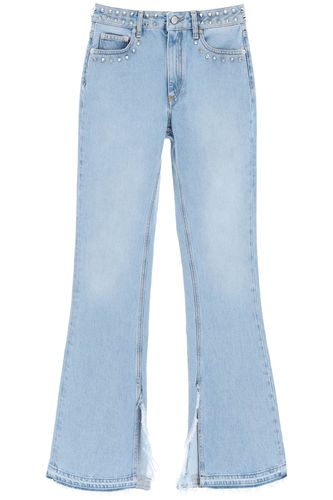 Flared Jeans With Studs - Alessandra Rich - Modalova