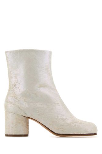 White Leather Tabi Ankle Boots - Maison Margiela - Modalova