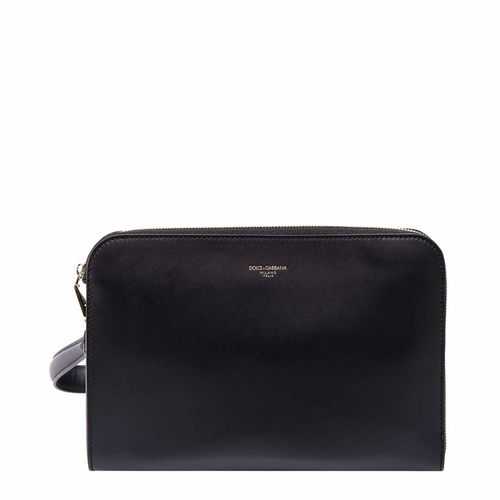 Embossed Logo Clutch Bag - Dolce & Gabbana - Modalova