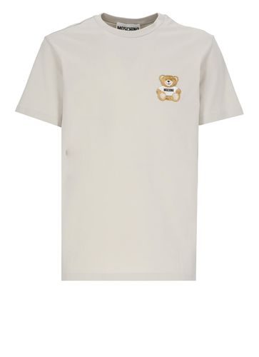 Moschino Bear Embroidered T-shirt - Moschino - Modalova