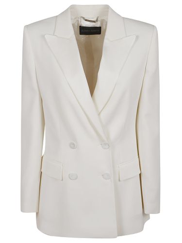 White Stretch Viscose Blazer - Alberta Ferretti - Modalova