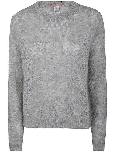 TwinSet Round Neck Sweater - TwinSet - Modalova